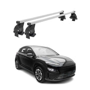 Menabo Dachträger Grundtäger für Hyundai Kona Hybrid 2019-2023 50kg Stahl Silber