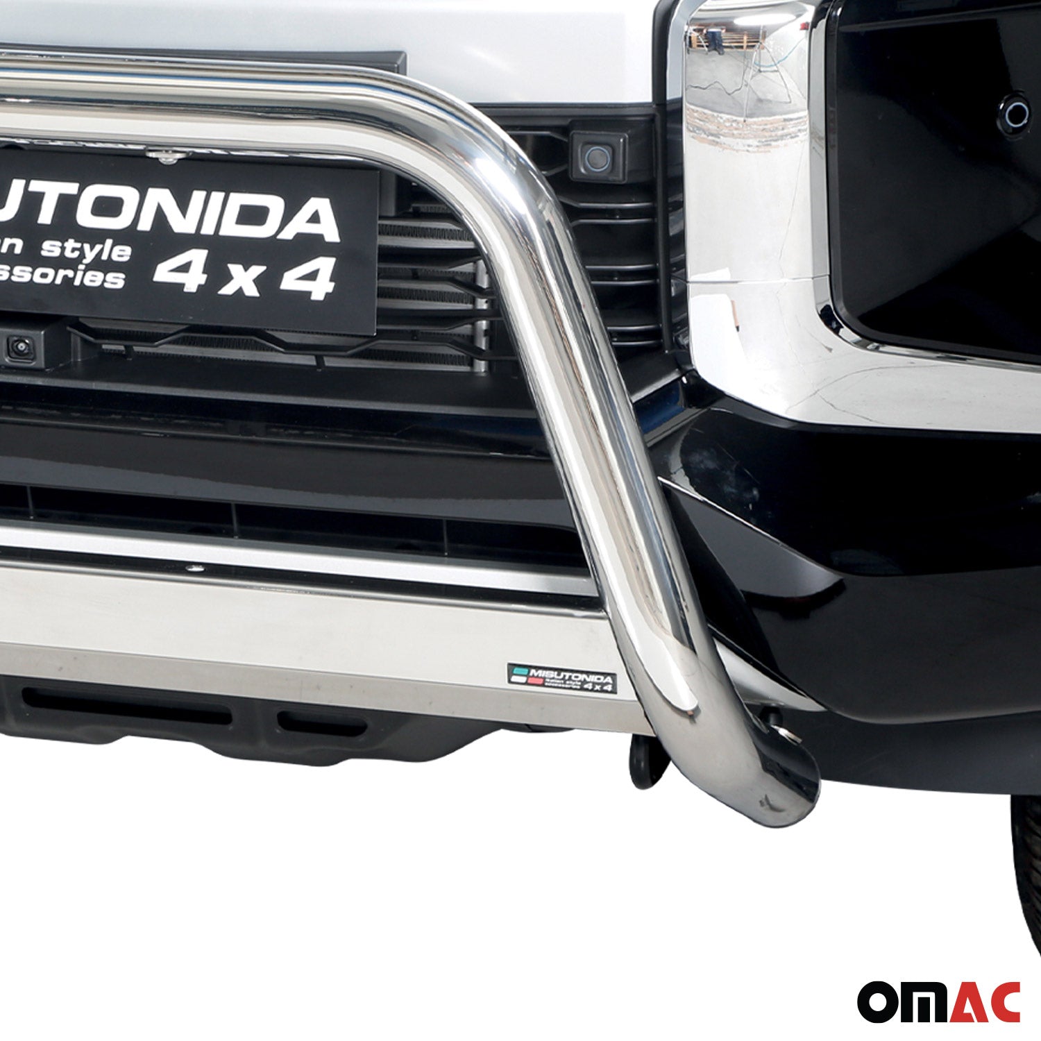 Frontbügel Frontschutzbügel für Mitsubishi L200 2019-2023 ø63mm Stahl Silber