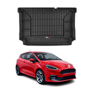 OMAC Gummi Kofferraumwanne für Ford Fiesta Schrägheck 2017-2023 5tür Schwarz