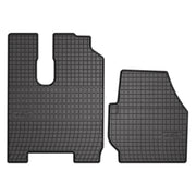 OMAC Gummi Fußmatten für Mercedes Actros MP3 S-Cabin 2007-2011 Matten Schwarz 2x