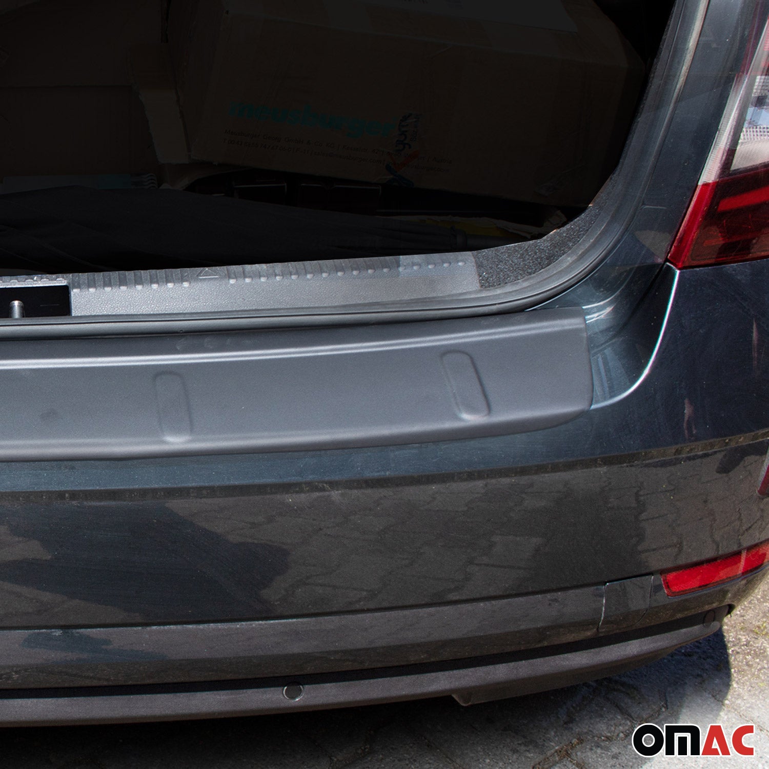 Ladekantenschutz Stoßstange für Skoda Octavia Limo 2013-2019 Acryl matt schwarz