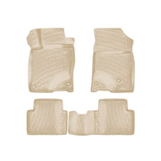 Fußmatten 3D Gummimatten für Honda Civic X 2016-2021 Stufenheck TPE Beige 4x