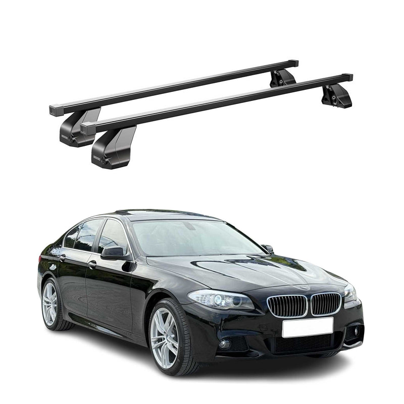 Menabo Dachträger Grundtäger für BMW 5er F10 Limo 2010-2016 75kg Stahl Schwarz