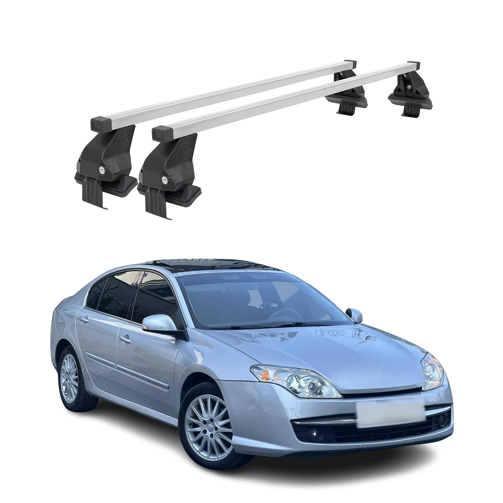 Menabo Dachträger Grundtäger für Renault Laguna III 2007-2015 50kg Stahl Grau 2x