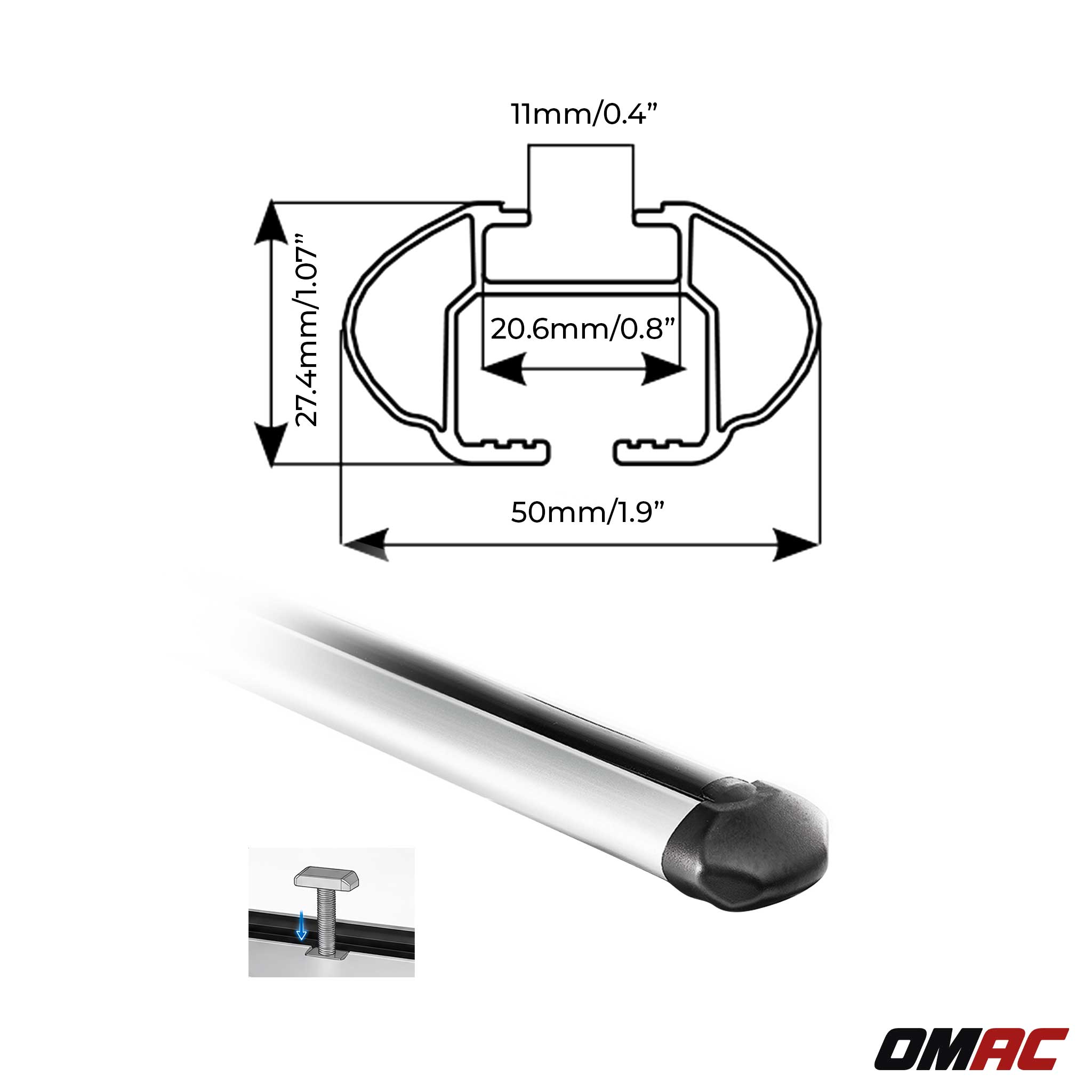 Quick Dachträger für Audi Q5 FYT Sportback 2021-2025 Aluminium Silber 2x