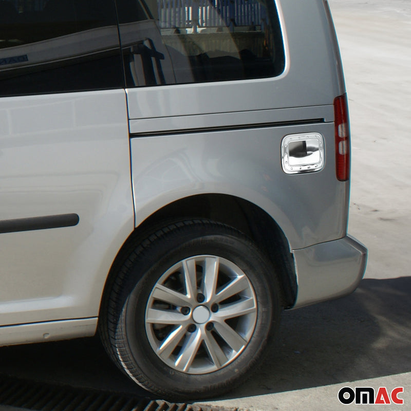 Tankdeckel Blenden Tankverschluss für VW Caddy 2015-2020 Edelstahl Silber Chrom