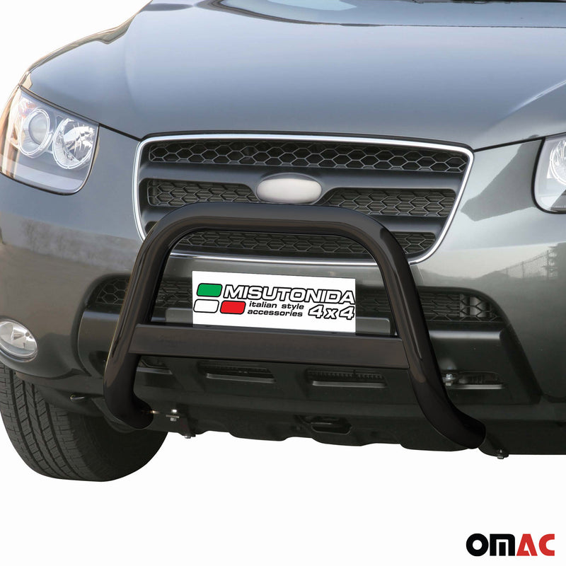 Frontbügel Frontschutzbügel für Hyundai Santa Fe 2006-2009 ø63mm Stahl Schwarz
