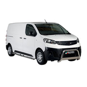 Edelstahl Seitenschweller Schwellerrohre für Opel Vivaro 2019-2026 L2 Mitte Grau