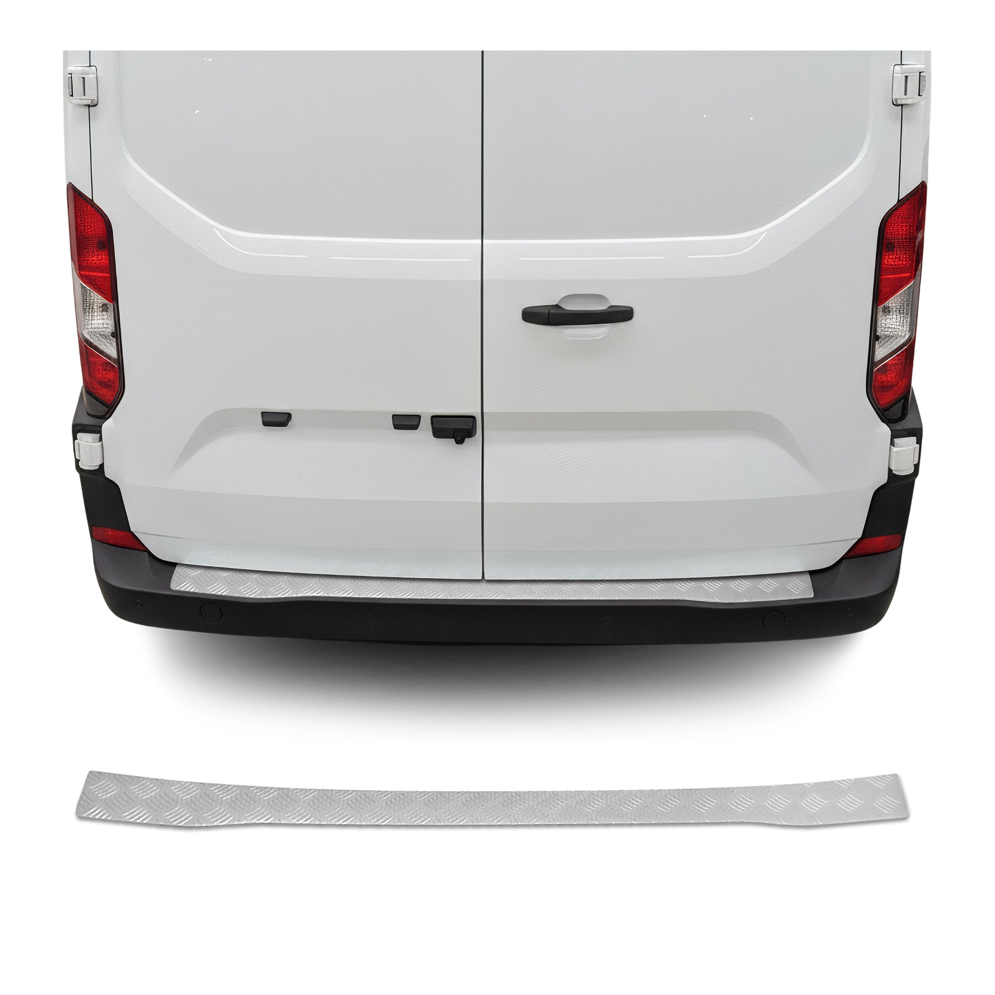 Ladekantenschutz Stoßstange für Ford Transit Custom / Tourneo Custom 2023-26 Alu
