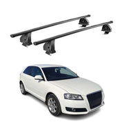 Stahl Dachträger für Audi A3 8P 3tür 2003-2012 TÜV Abschließbar 2tlg Schwarz