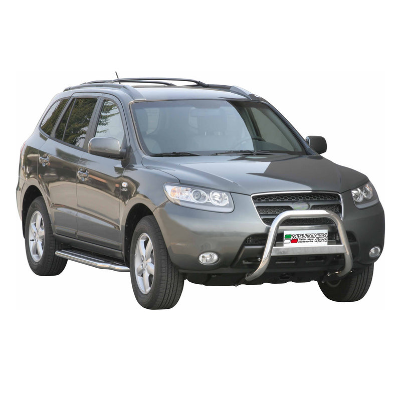Frontbügel Frontschutzbügel für Hyundai Santa Fe 2006-2009 ø63mm Stahl Silber