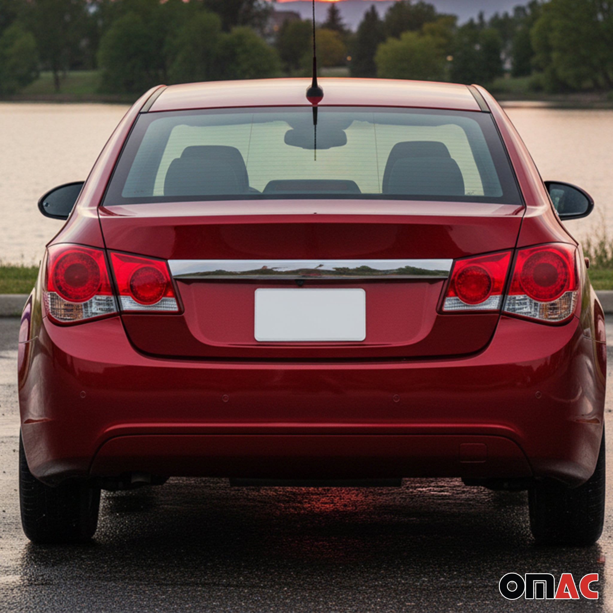 Kofferraumleiste Heckleiste für Chevrolet Cruze 2009-2016 Edelstahl Chrom