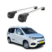 Dachträger Grundträger für Toyota Proace City 2019-2026 Aluminium 75kg Grau 2tlg