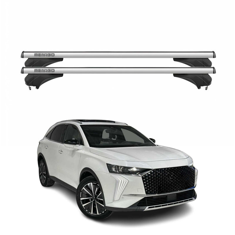 Menabo Dachträger Grundtäger für Ds 7 Crossback 2017-2025 Aluminium Silber 2 tlg