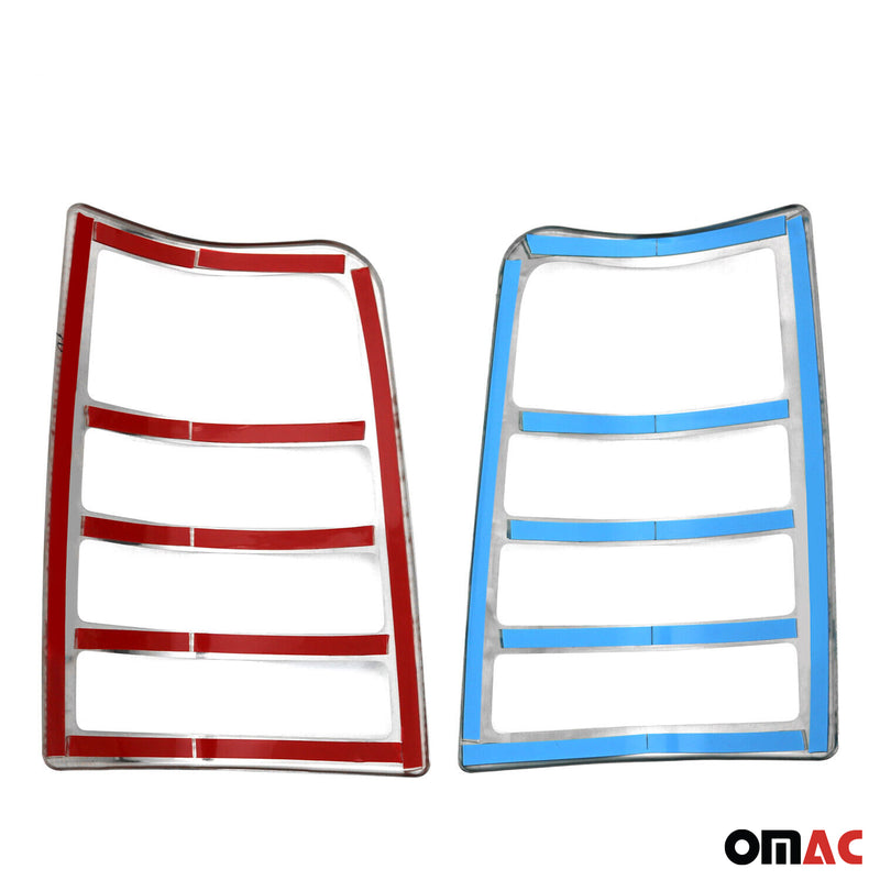 Rücklicht Leisten Heckleuchte für Citroen Berlingo 1996-2008 Edelstahl Silber 2x