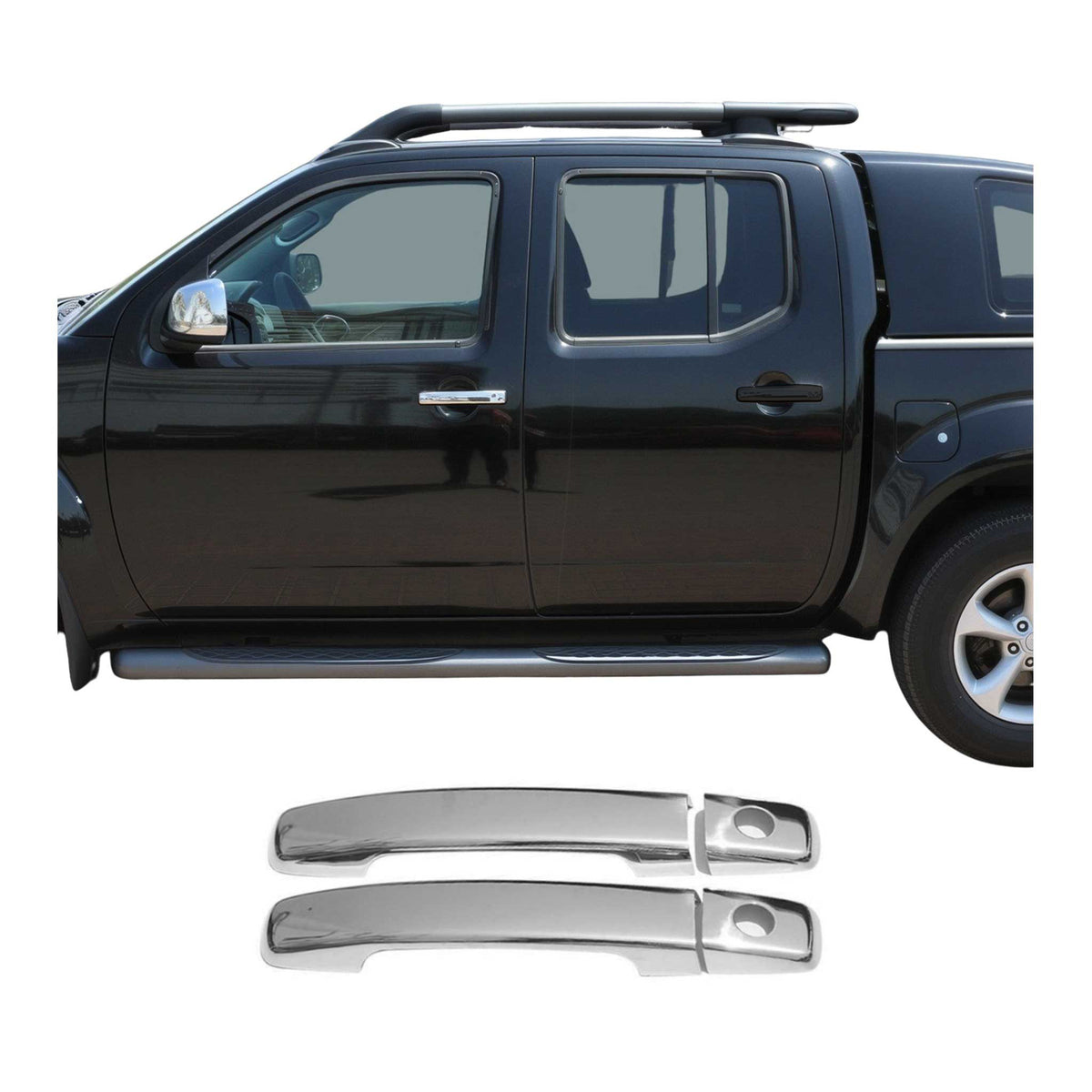 Chrom Türgriff Blende für Nissan Navara 2005-2015 2Tür vorne Edelstahl 4tlg