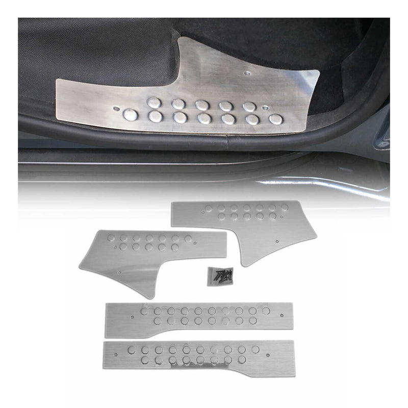 Einstiegsleisten Türschutzleisten für Peugeot Partner Tepee 2008-2024 Chrom 4tlg