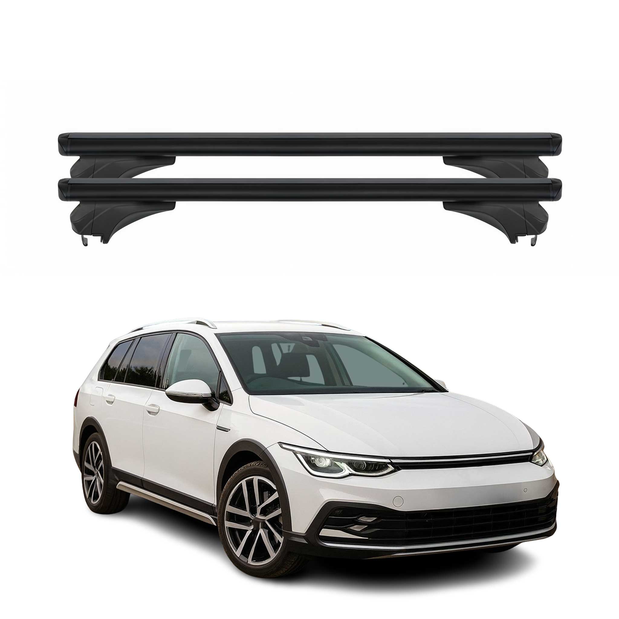 Menabo Dachträger für VW Golf VIII Variant / Estate / Alltrak 2019-2026 Schwarz