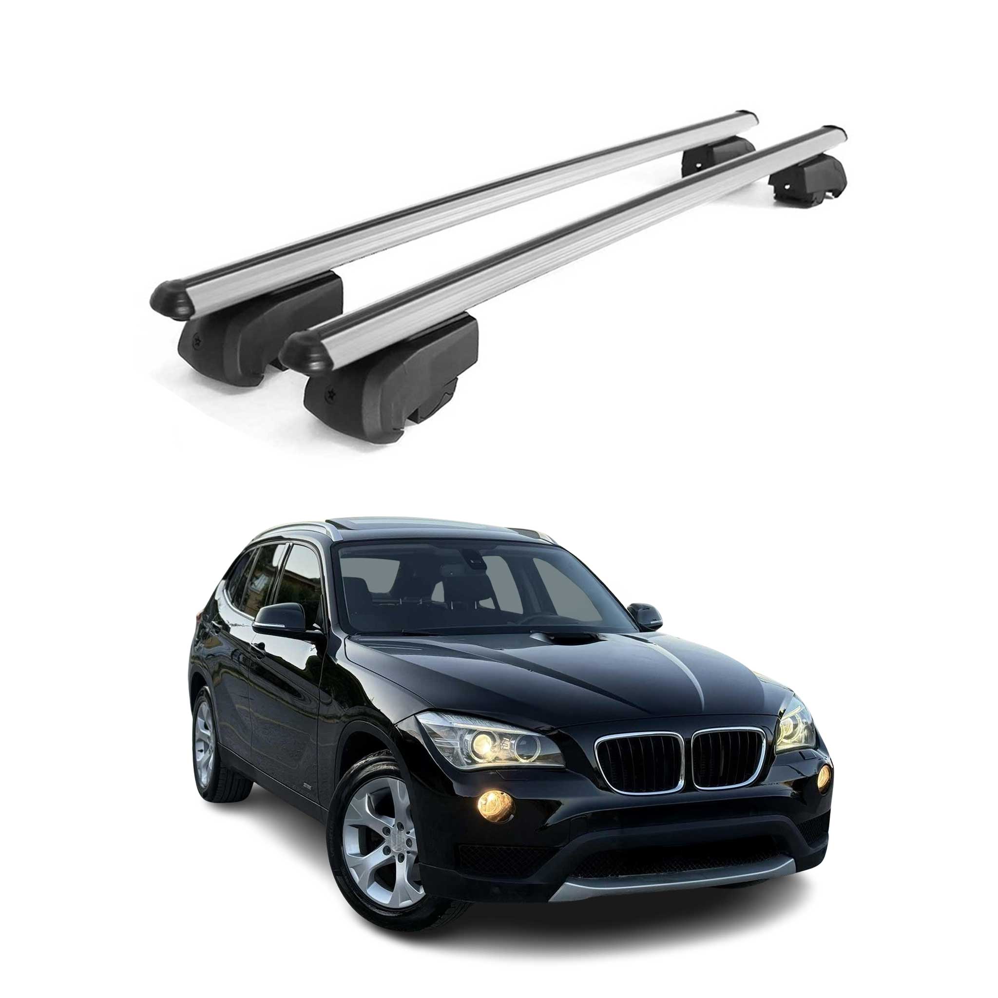 Dachträger Gepäckträger für BMW X1 E84 2009-2014 Querträger ABE Alu Grau 2x