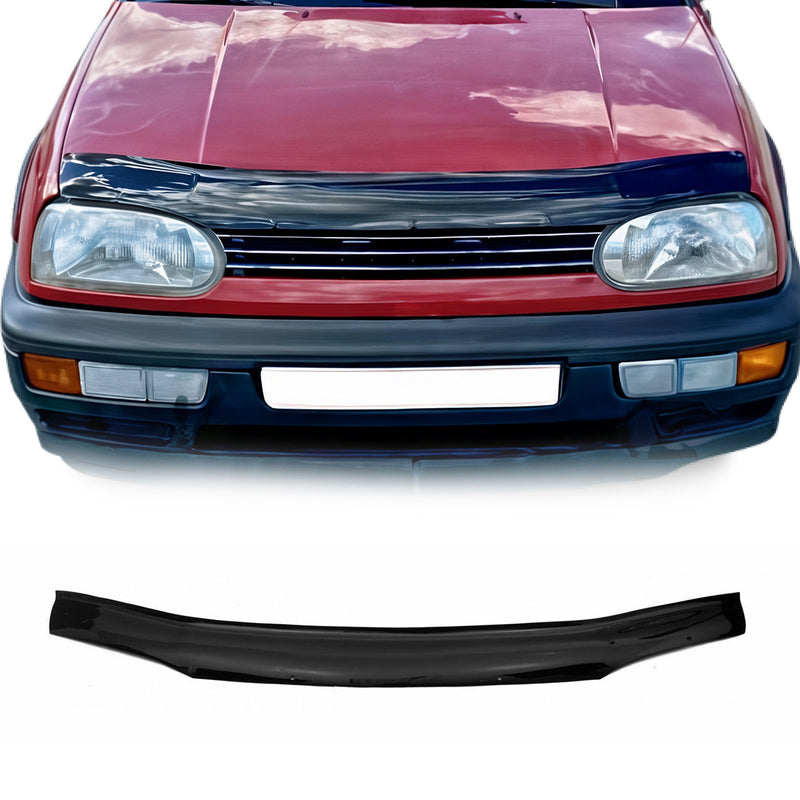 Motorhaube Deflektor Insekten Steinschlagschutz für VW Golf 1991-2000 Dunkel