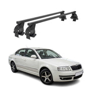 Menabo Dachträger Grundtäger für Skoda Superb mk1 2001-2008 50kg Stahl Schwarz