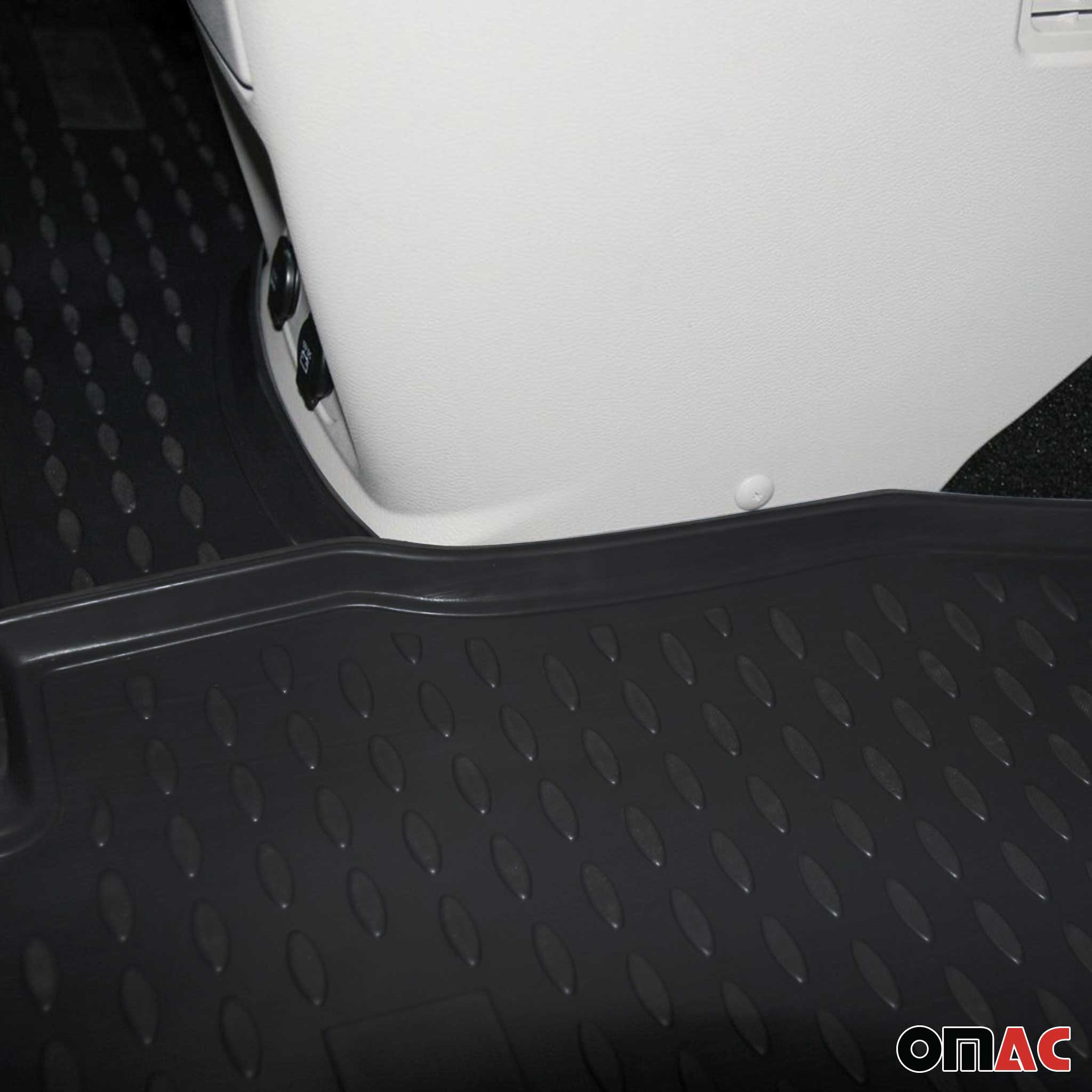 OMAC Gummimatten Fußmatten für Dodge Grand Caravan 2008-2020 TPE Schwarz