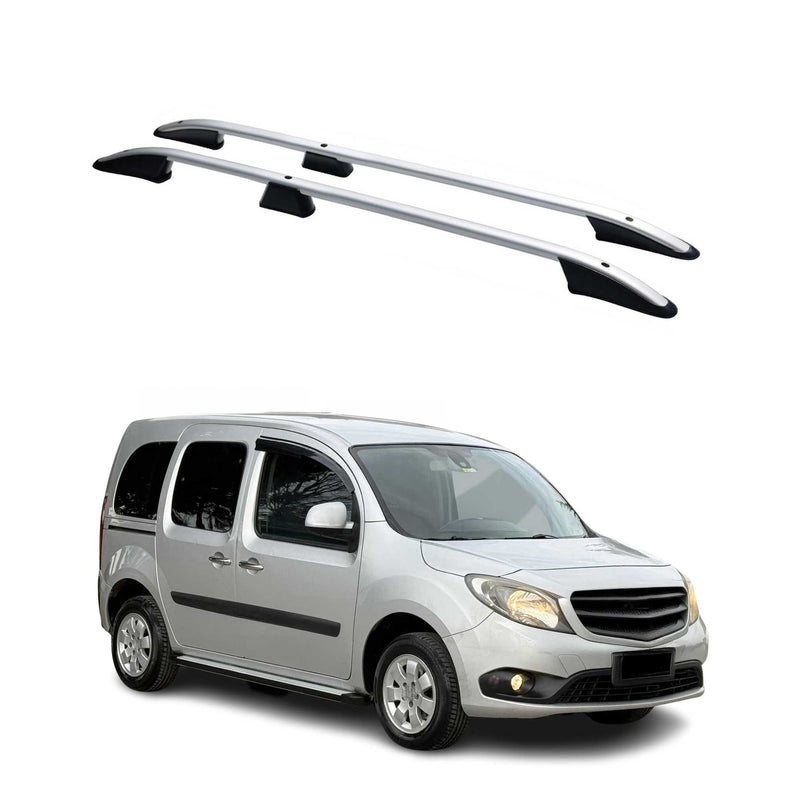Dachreling Dachgepäckträger für Mercedes Citan 2012-2021 L1 Kurzer Alu Grau