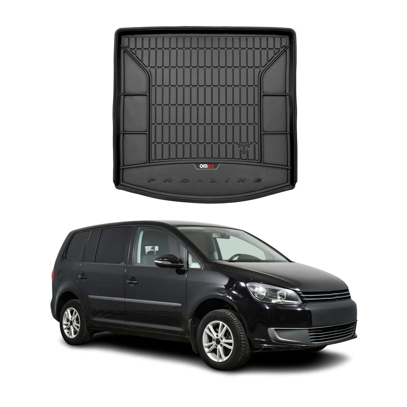 OMAC Gummi Kofferraumwanne für VW Touran 2010-2015 TPE Laderaumwanne Schwarz