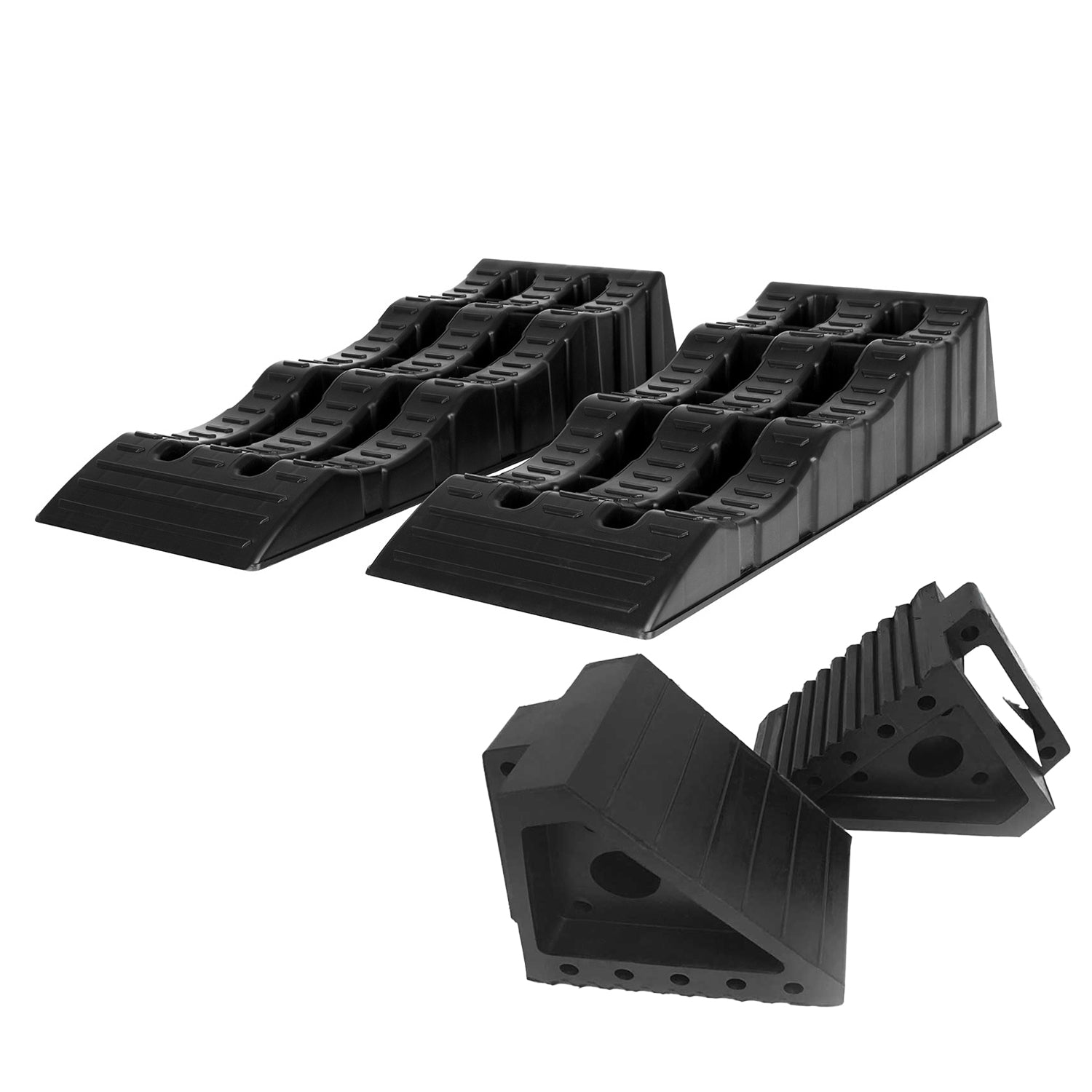 Auffahrrampen Set KFZ-Rampen bis 3.5 Tonnen Tragkraft Rutschfeste Auto Rampe