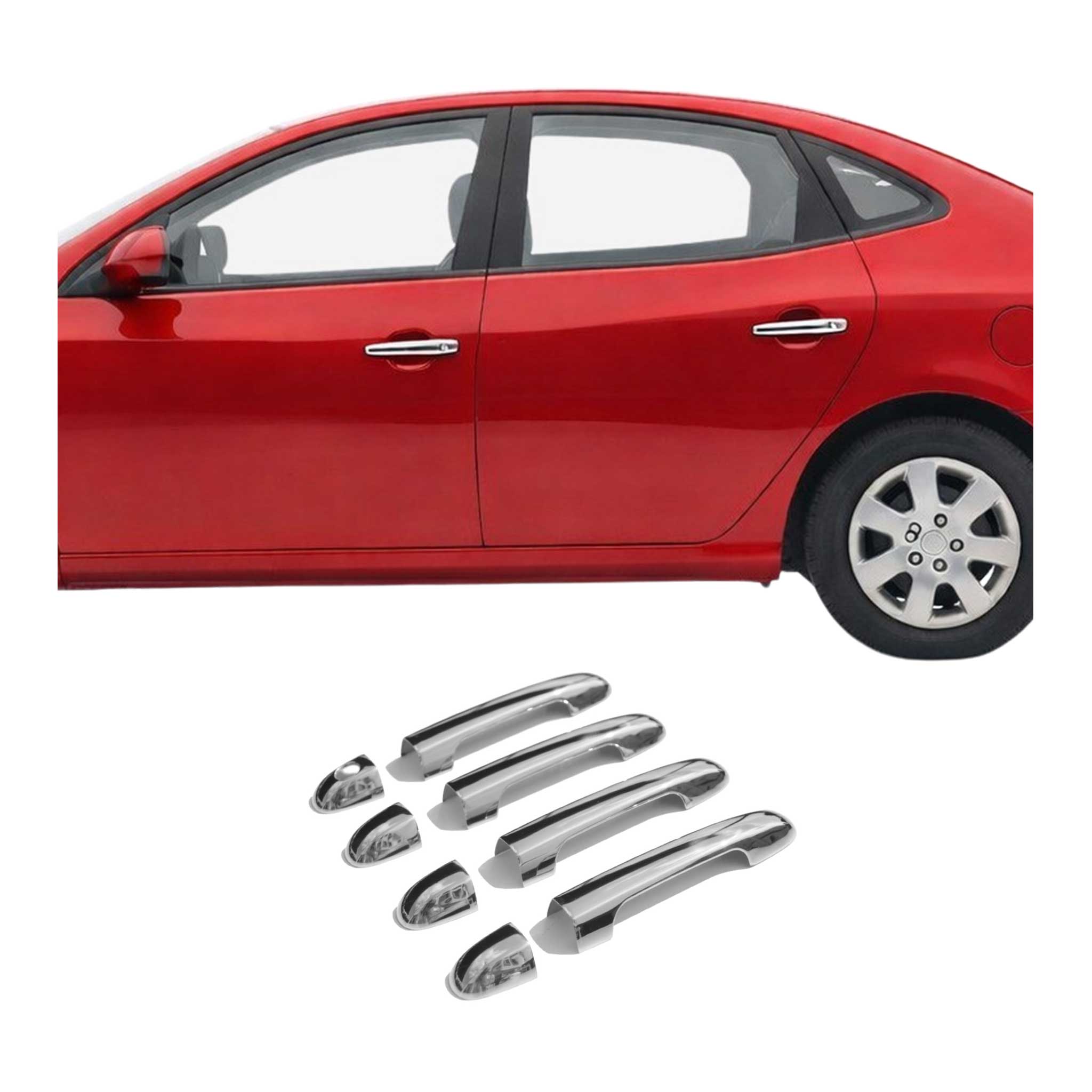 Türgriff Blende Chrom für Hyundai Elantra 2007-2011 4-Tür Edelstahl 8x