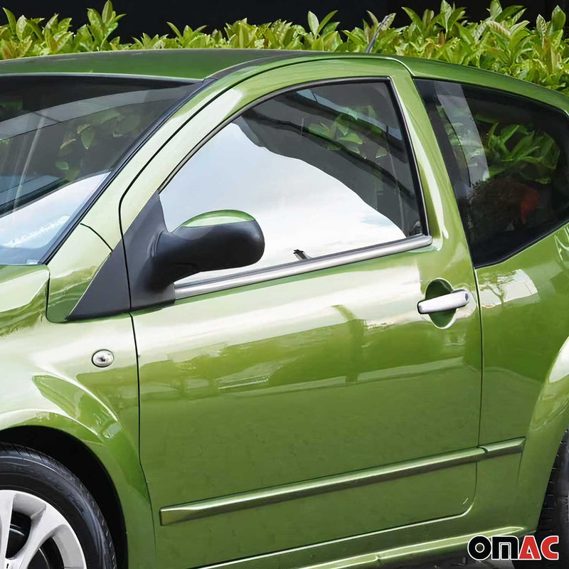 Fensterleisten Zierleisten für Citroen C2 2003-2009 Edelstahl Chrom 2tlg