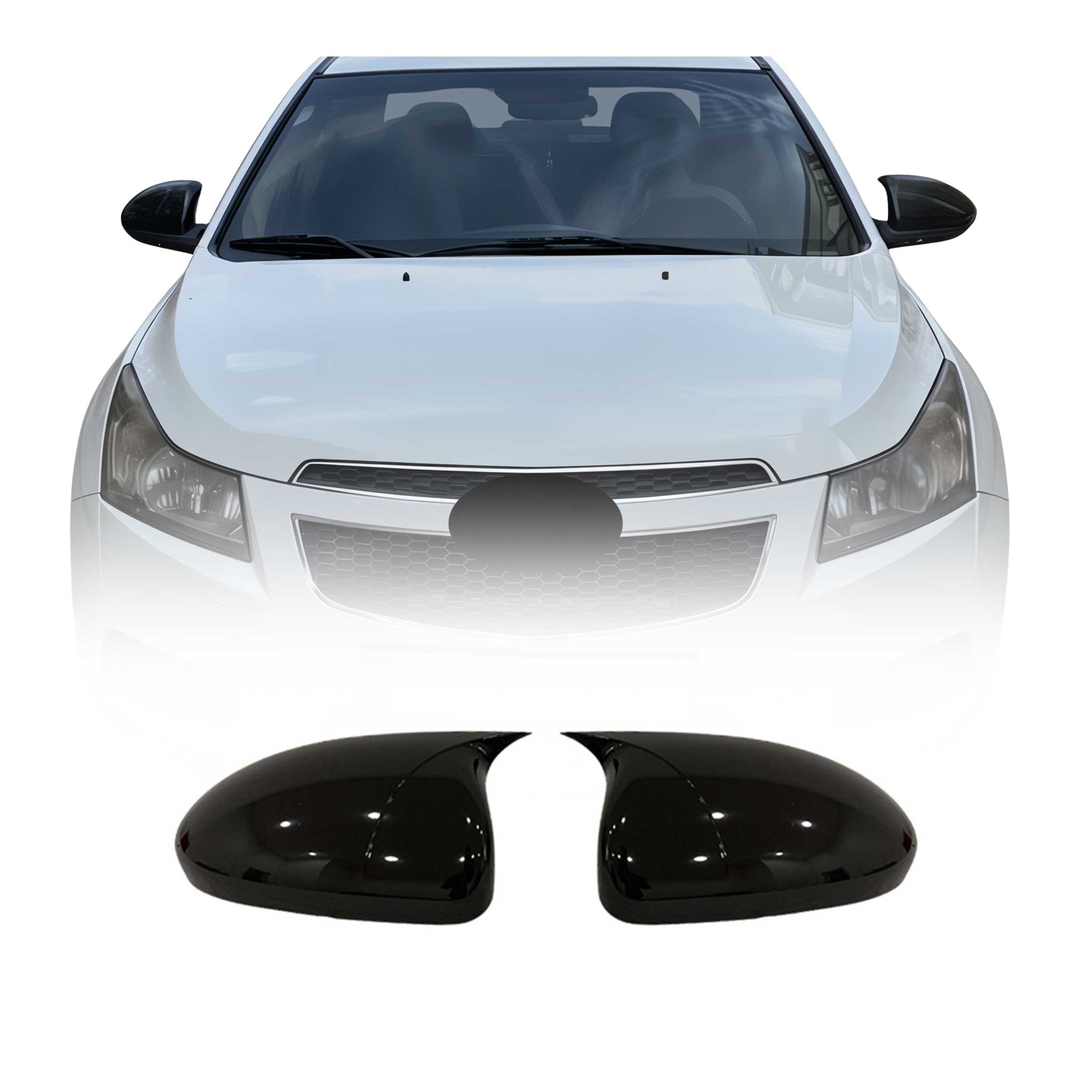 Spiegelkappen Spiegelabdeckung für Chevrolet Cruze J300 2012-2016 ABS Glanz