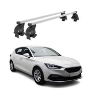 Menabo Dachträger Grundtäger für Seat Leon 2020-2026 50kg Stahl Silber 2 tlg