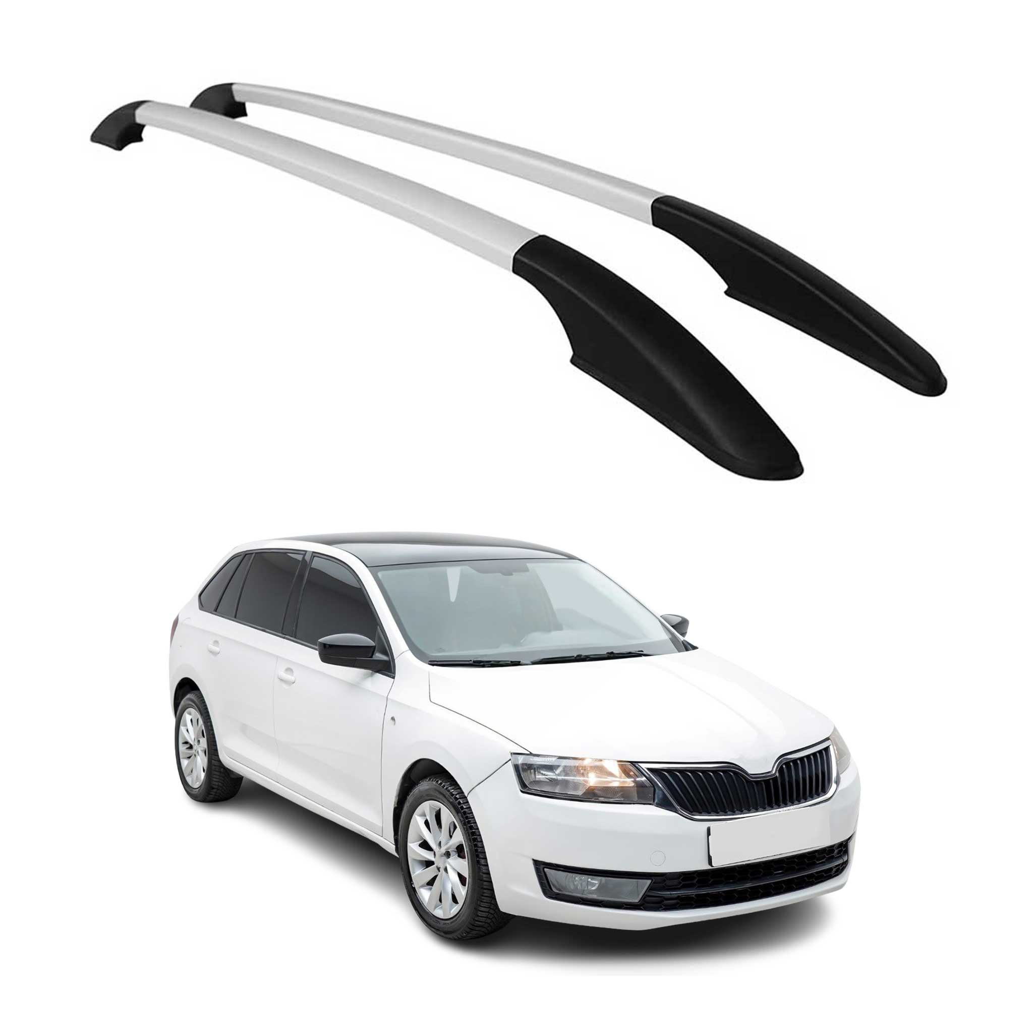 Aluminium Dachreling Relingträger für Citroen C4 Cactus 2014-2021 Silber 2x