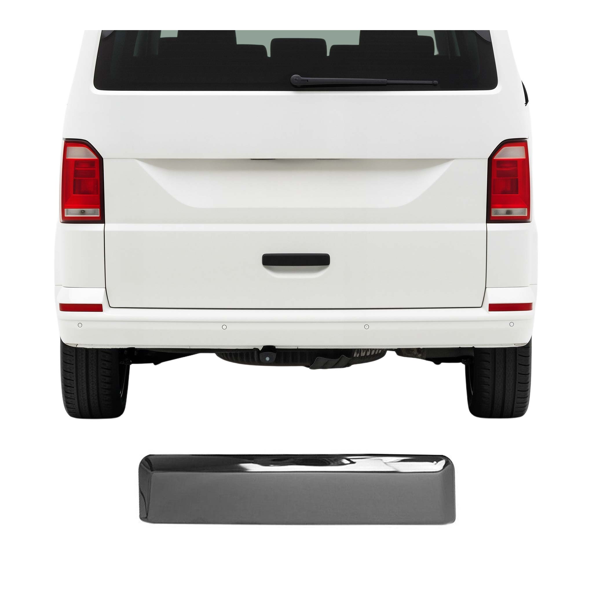 Heckklappe Kofferraumöffner Griff für VW Caddy 2021-2026 Edelstahl Dunkel 1tlg