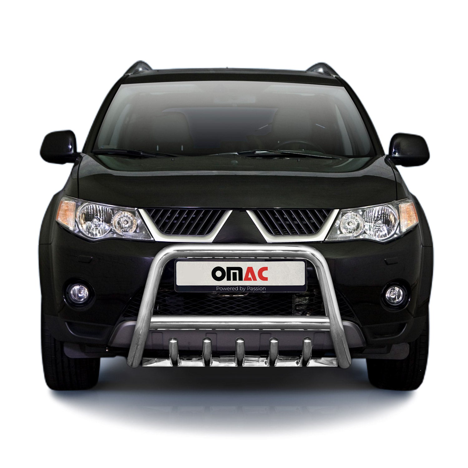 Frontbügel Frontschutzbügel für Mitsubishi Outlander 2007-2010 Stahl ABE Silber