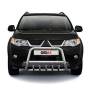 Frontbügel Frontschutzbügel für Mitsubishi Outlander 2007-2010 Stahl ABE Silber