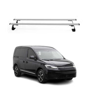 Dachträger Grundtäger für VW Caddy 2020-2025 75kg Stahl Silber 2 tlg