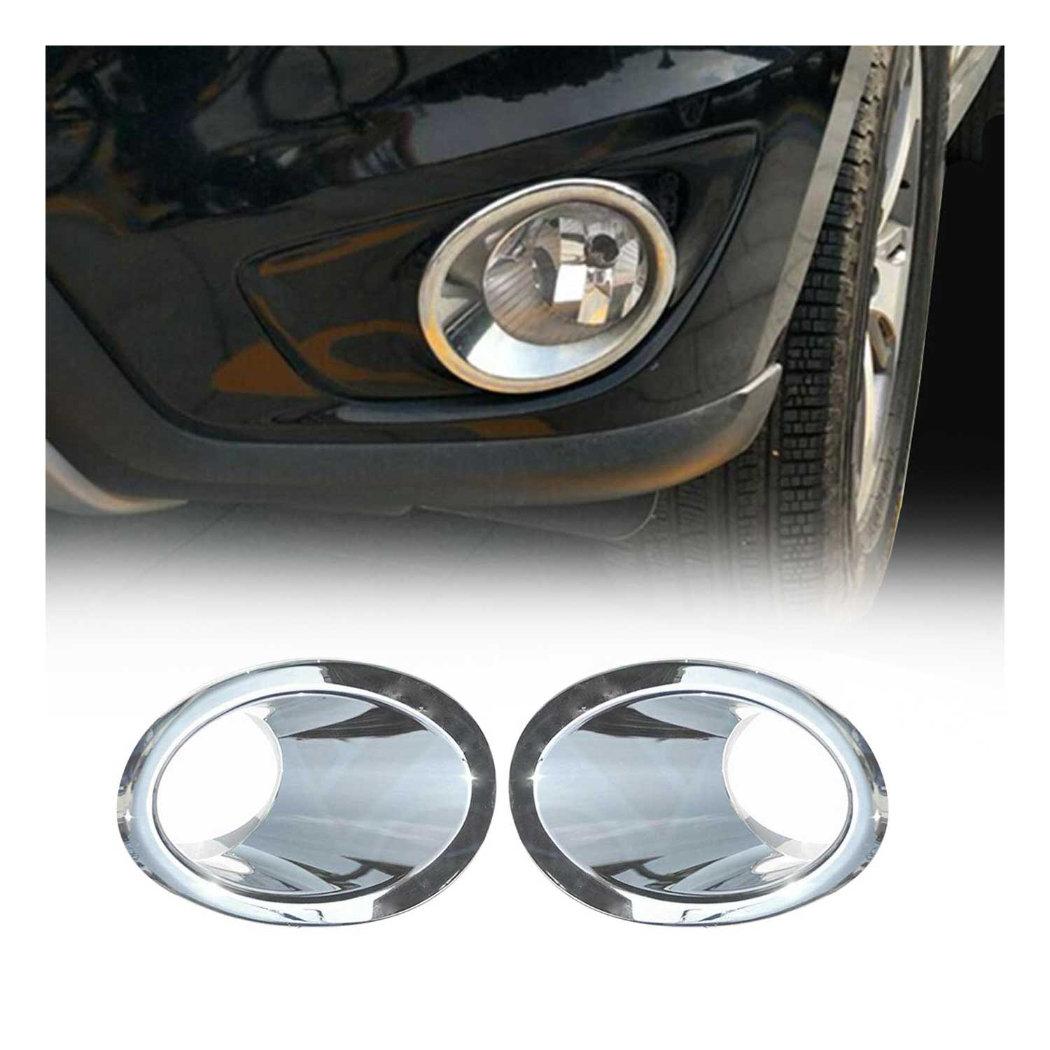 Nebelscheinwerfer Rahmen Umrandung für Hyundai Santa Fe 2009-2012 Chrom ABS 2x