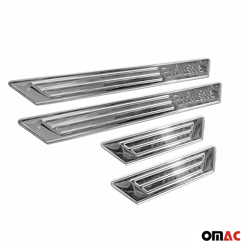 Exclusive Chrom Einstiegsleisten Türschutzleiste Türrahmen Schutz Edelstahl 4x