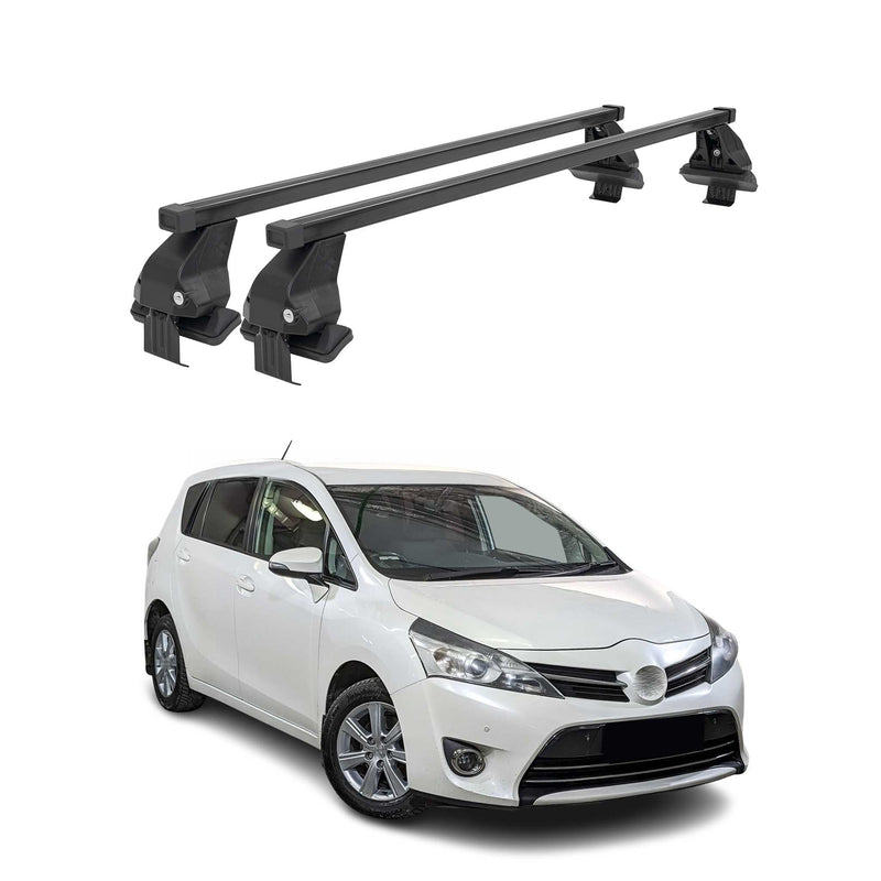Menabo Dachträger Grundtäger für Toyota Verso S 2010-2017 50kg Stahl Schwarz 2x