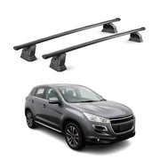 Stahl Dachträger für Peugeot 4008 2012-2017 TÜV Abschließbar 75 kg 2tlg Schwarz