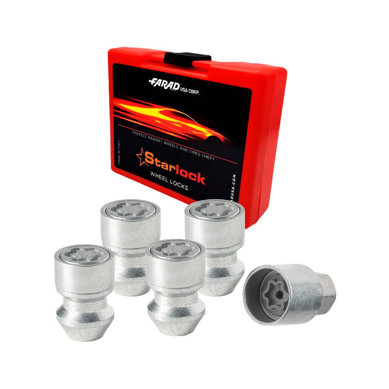 Radschloss Radschrauben Satz für Subaru Forester ab 2019 Silber 4x M12X1.5