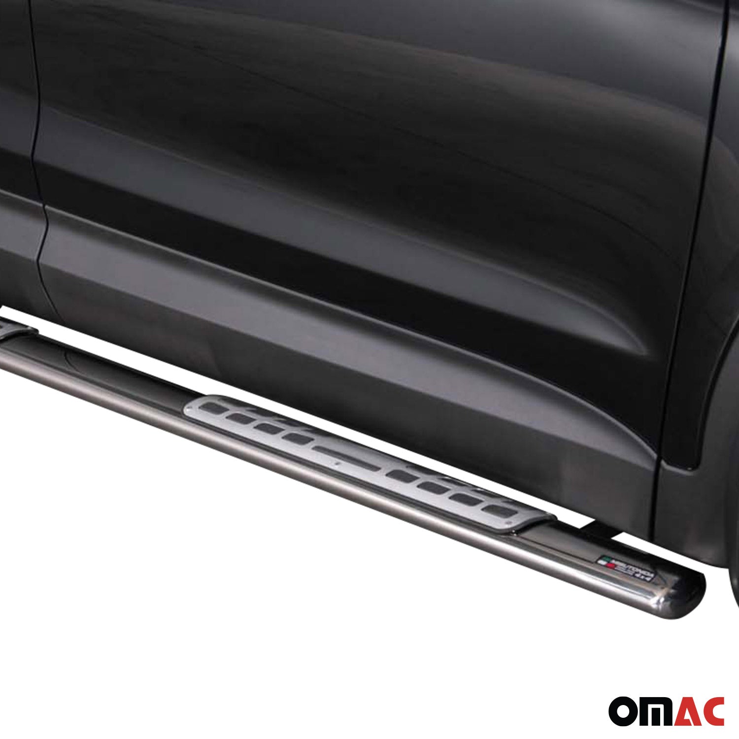 Edelstahl Seitenschweller Schwellerrohre für Hyundai Santa Fe 2012-2015 Silber