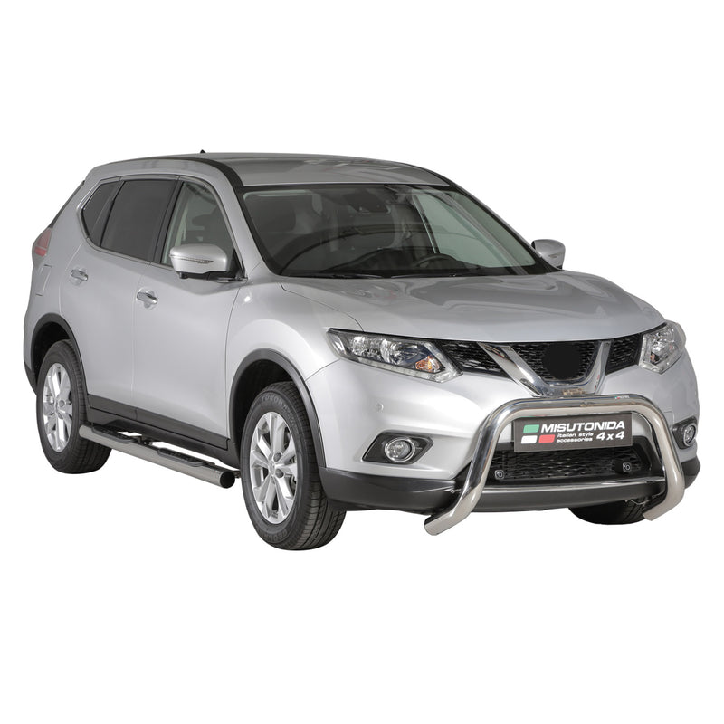 Frontbügel Frontschutzbügel für Nissan X-Trail 2015-2017 ø76mm Stahl Silber