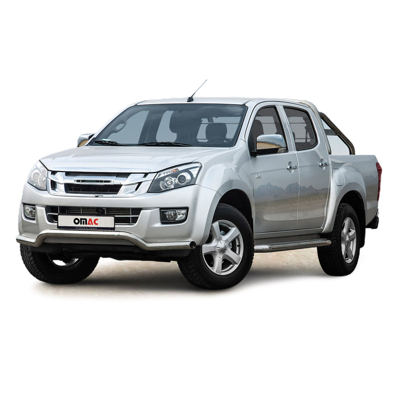 Frontbügel Frontschutzbügel Schutz für Isuzu D-Max 2012-2019 Stahl ABE Silber