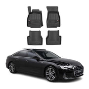 OMAC Gummi Fußmatten für Audi A6 Limo Avant Allroad C8 2018-2025 TPE Automatten