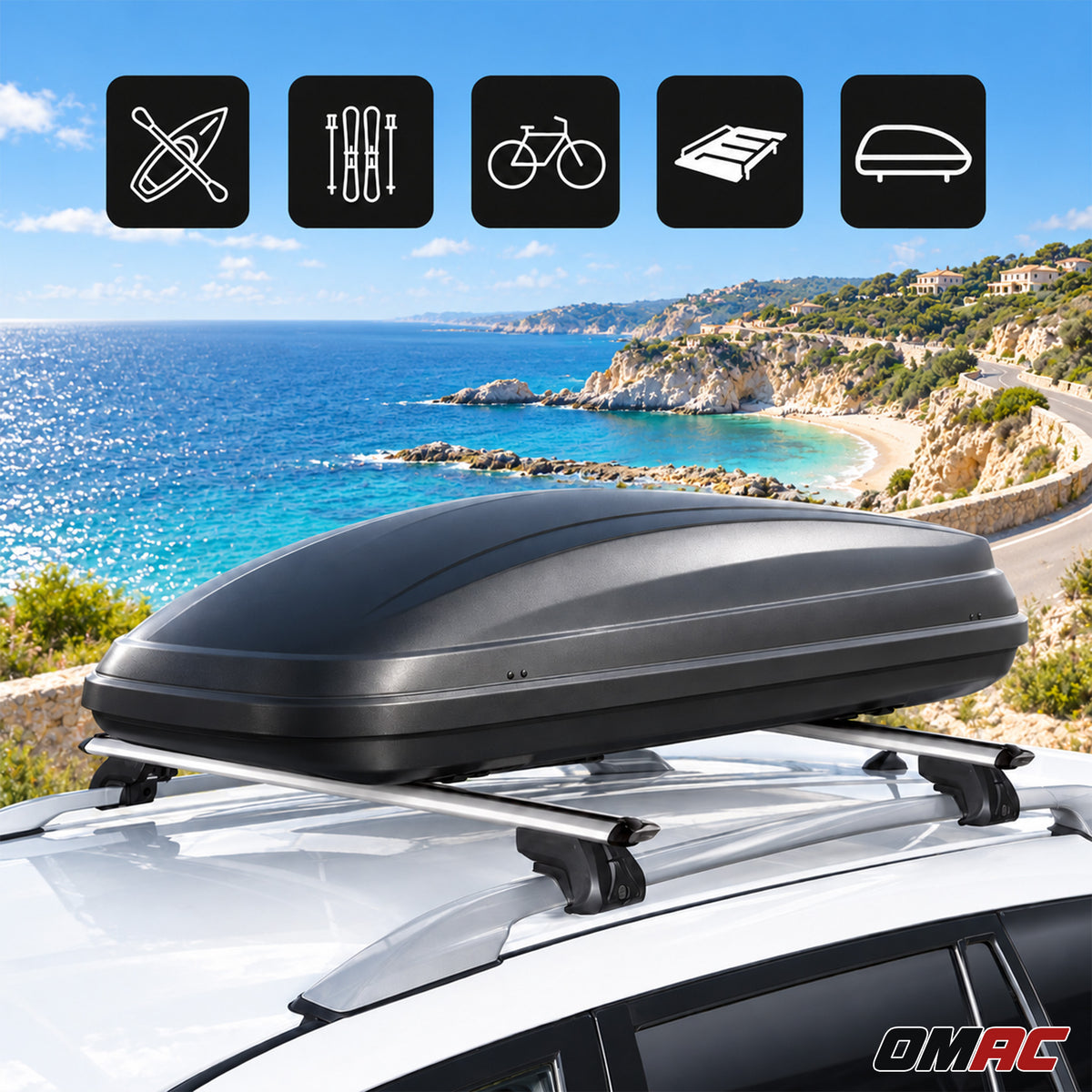 Green Valley Trek Dachträger für Nissan Almera SW 1999-2006 Aluminium Grau