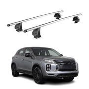 Alu Dachträger für Mitsubishi ASX II 2023-2026 TÜV T-Nut 75 kg 2tlg Silber
