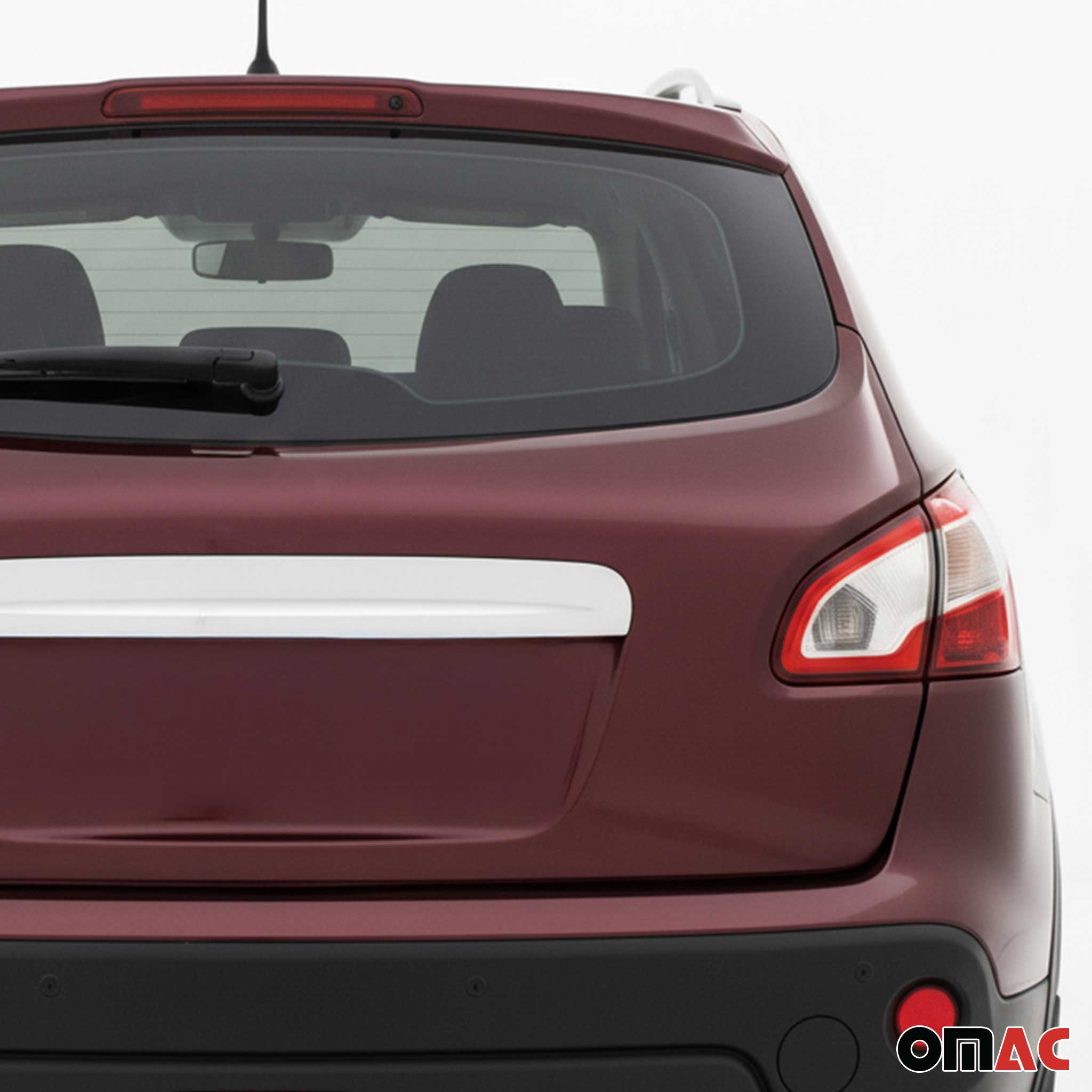 Kofferraumleiste Heckleiste für Nissan Qashqai +2 2008-2014 mit Sensor Chrom